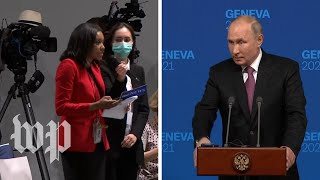 Reporter asks Putin why his political opponents are ‘dead in prison or poisoned’ [upl. by Zanze284]