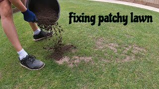 FIXING A PATCHY LAWN [upl. by Funk]