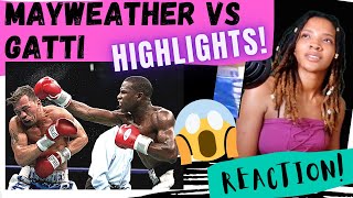 Girl reacts to Mayweather Vs Gatti [upl. by Catherin]