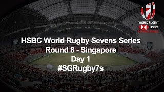 HSBC World Rugby Sevens Series 2019  Singapore Day 1 [upl. by Newbill]