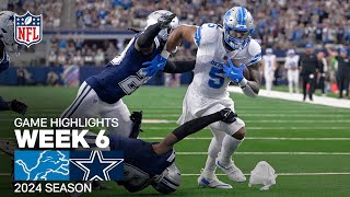 Detroit Lions vs Dallas Cowboys  2024 Week 6 Game Highlights [upl. by Ches]