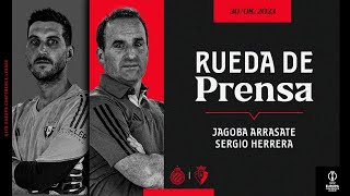 Rueda de prensa de Jagoba Arrasate y Sergio Herrera previa al Club Brugge vs Club Atlético Osasuna [upl. by Lladnyk]