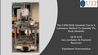 The CERCHAR Abrasivity Test Is A Laboratory Method To Quantify The Rock Abrasivity [upl. by Lemuel]