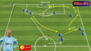 Pep Guardiola  Passing And Finishing Drills  2 Shooting Variation Drills [upl. by Fawnia]