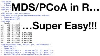 StatQuest MDS and PCoA in R [upl. by Aihpledalihp413]