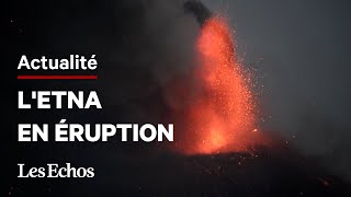 Les images de lEtna entré en éruption [upl. by Atiken]