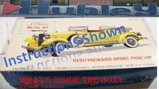 Hubley 1930 Packard Sport Phaeton kit contents vlogmas n straws strawsarcade [upl. by Kassel]