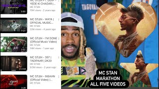 MC STAN FT DEAF  YEDE KI CHADAR  OFFICIAL AMERICAN REACTION VIDEO mc Stan MARATHON 🤫🇮🇳🚨❤️ [upl. by Iad113]