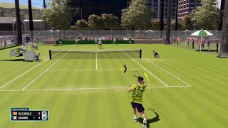 30 shots  Alcaraz v Sinner aotennis2 [upl. by Enelam]