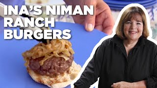 Ina Gartens Niman Ranch Burgers  Barefoot Contessa  Food Network [upl. by Ragas]