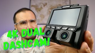 TOGUARD CE45A 4K Dual Dash Cam Review 2021 [upl. by Deelaw]