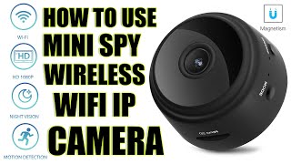 How to use Mini Spy IP Camera Wireless WiFi HD 1080P Hidden Home Security Night [upl. by Pol]