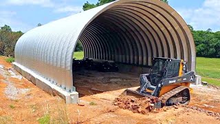 Complete Quonset Hut Build  From Site Prep to the Final Arch [upl. by Oletta]