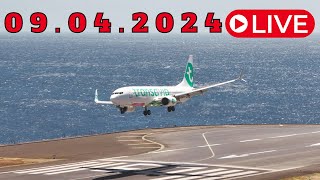 LIVE ACTION From Madeira Island Airport 09042024 [upl. by Nikolaus234]