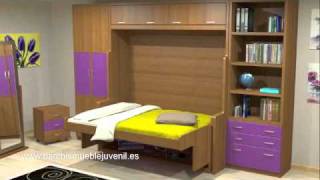 CAMAS ABATIBLES CON ESCRITORIO  MUEBLE CAMA ABATIBLE  CAMAS ABATIBLES MATRIMONIO [upl. by Holds]