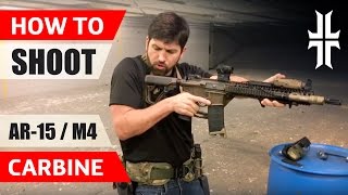 How to Shoot an AR15  M4 Carbine [upl. by Ohcamac]