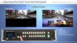 Pulse² PLS3503G Training Video control from front panel [upl. by Aimahc]