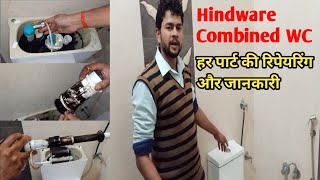 Cistern Repairing Of Hindware Combind WCFlushHindware CisternFlush RepairingBathroomPlumber [upl. by Nonnaer]