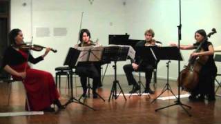 Idee Fixe Ensemble  EFirsovaString quartet nr3 [upl. by Seuqirdor]