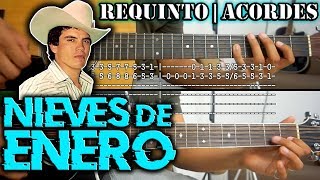 Tutorial  Nieves de enero  Chalino Sanchez  Requinto  Acordes  TABS [upl. by Nadnerb624]