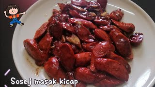 Sosej Masak Kicap  masakan simple gerenti sedap [upl. by Chipman268]