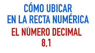 Números decimales en la recta numérica paso a paso [upl. by Anuaf]