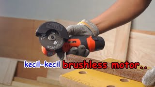 tes dan review MENSELA AGLS1 cordless mini portable angle grinder [upl. by Willock549]