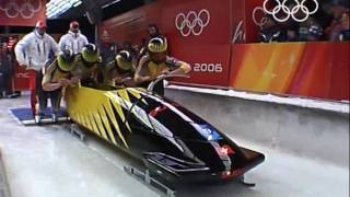 Bobsleigh  Mens FourMan  Turin 2006 Winter Olympic Games [upl. by Lorou]