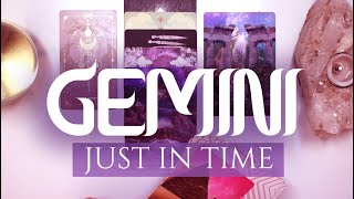 GEMINI TAROT READING  quotA SERIES OF FATED EVENTS BEGINSquot JUST IN TIME [upl. by Wachtel754]