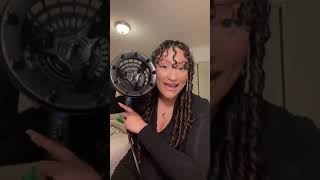 How to use a hair dryer diffuser  Natural Texture Drying System Conair 600R Curly Girl Walmart [upl. by Ostap389]