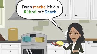 Essen Und Trinken  Thema  A1 Sprechen Teil 2  Fleisch Brot Bier Frühstück  German speaking [upl. by Buatti82]