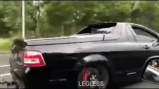 SUPERCHARGED VF HSV MALOO TWT DOING HIS THING  LEGLESS BURNOUTS [upl. by Eliam]