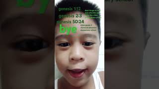 adventist school memory verse [upl. by Adnauqal]