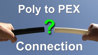 How to connect poly and PEX pipetubing together  Garage to Apartment Conversion  Episode 14 [upl. by Toddy]