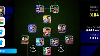 efootball  India vs Barcelona  formation 4312 [upl. by Blatman481]