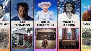 Tombstones of the Most Famous People Who Died  Comparison [upl. by Sawtelle720]