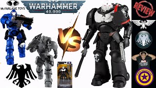 McFarlane Toys Warhammer 40K Raven Guard Veteran Sergeant Action Figure Unboxing and Review [upl. by Arrec]