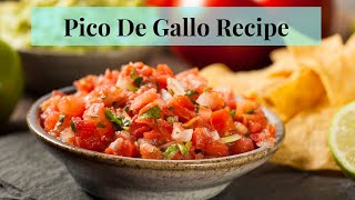 Easy Pico De Gallo Salsa Recipe Step by Step [upl. by Gannie916]