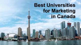 Best Universities for Marketing in Canada  Study in Canada  Edwise [upl. by Sinnal310]