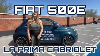 THE BEST CITY EV FIAT 500E LA PRIMA CABRIOLET REVIEW RANGE  SPEC  DRIVE  STYLE [upl. by Ecinnahs]