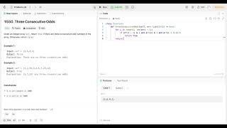 LeetCode DCC Jul 2024  Day 01  1550 Three Consecutive Odds [upl. by Dowling]