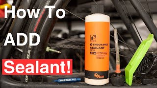 How To Add Sealant To Your Tubeless Tires 4k [upl. by Nnave431]