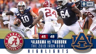 5 Alabama vs 15 Auburn Highlights Bama suffers HUGE loss in a wild 2019 Iron Bowl  CBS Sports [upl. by Mariellen860]