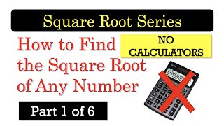 SQRT1 How to Find the Square Root of Any Number without a Calculator 1 with English subtitles [upl. by Enimsay]