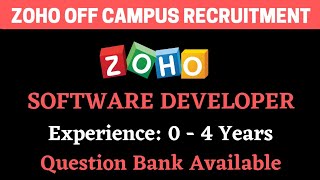 Zoho Software Developer Hiring  Latest Recruitment  Jobs 2024  BiNaRiEs [upl. by Zetrauq396]