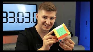 Cubastic solve 2x2 to 13x13 rubik cube world record time [upl. by Auop73]