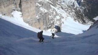 Sci Alpinismo  Forcella Colfiedo Croda Rossa dAmpezzo [upl. by Sirtimid267]