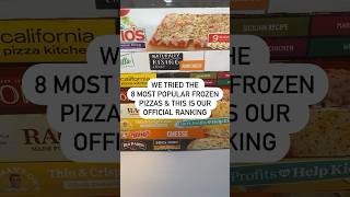 We Tried the 8 Most Popular Frozen Pizzas amp The Winner Was Cheesy amp Crispy [upl. by Cob]