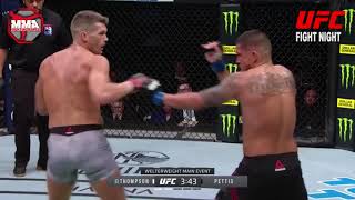 AMAZING SUPERMAN PUNCH KO Pettis vs Wonderboy Thompson [upl. by Aroz411]