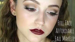 ALL Drugstore Fall Makeup Tutorial [upl. by Aihtenak]